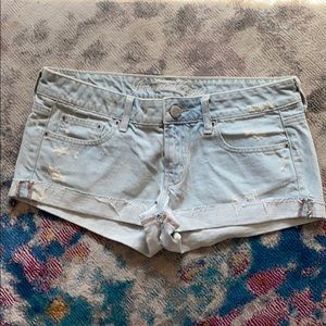 Distressed Jean Shorts